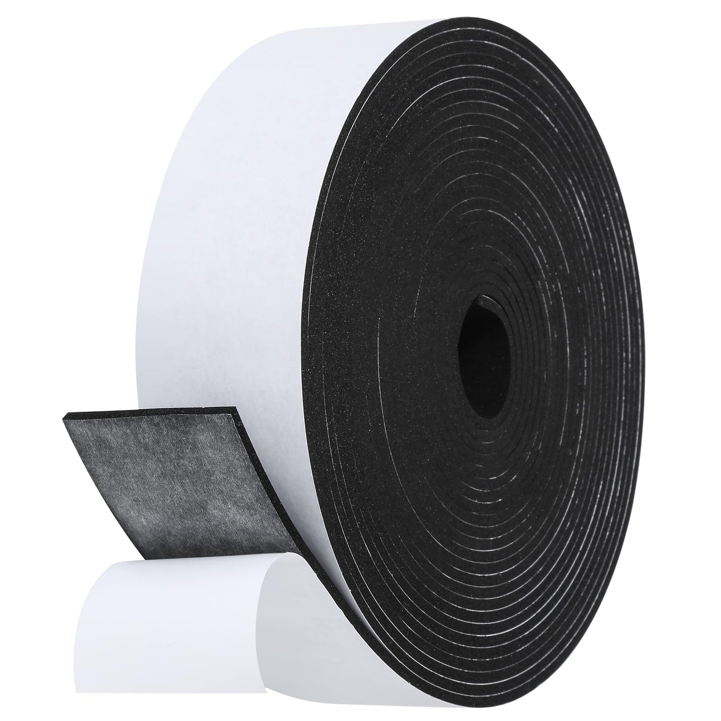 Fowong Foam Weather Strip – Intentional Living Draft Stopper in White or Black, 16ft No-Tool Door and Window Seal