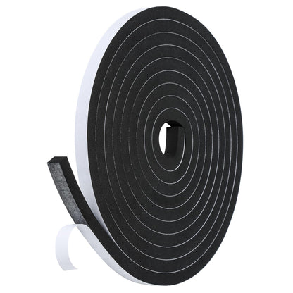 Fowong Foam Weather Strip – Intentional Living Draft Stopper in White or Black, 16ft No-Tool Door and Window Seal