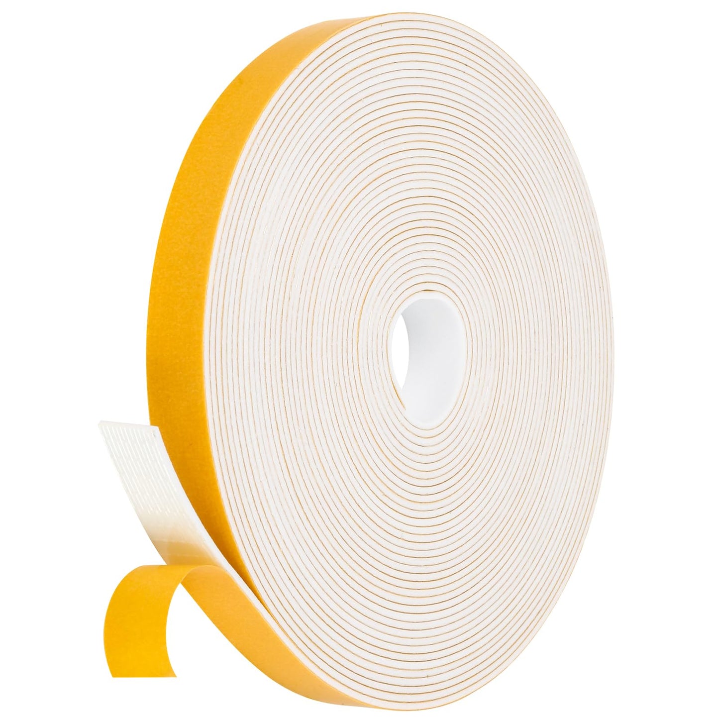 Fowong Foam Weather Strip – Intentional Living Draft Stopper in White or Black, 16ft No-Tool Door and Window Seal