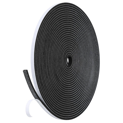 Fowong Foam Weather Strip – Intentional Living Draft Stopper in White or Black, 16ft No-Tool Door and Window Seal