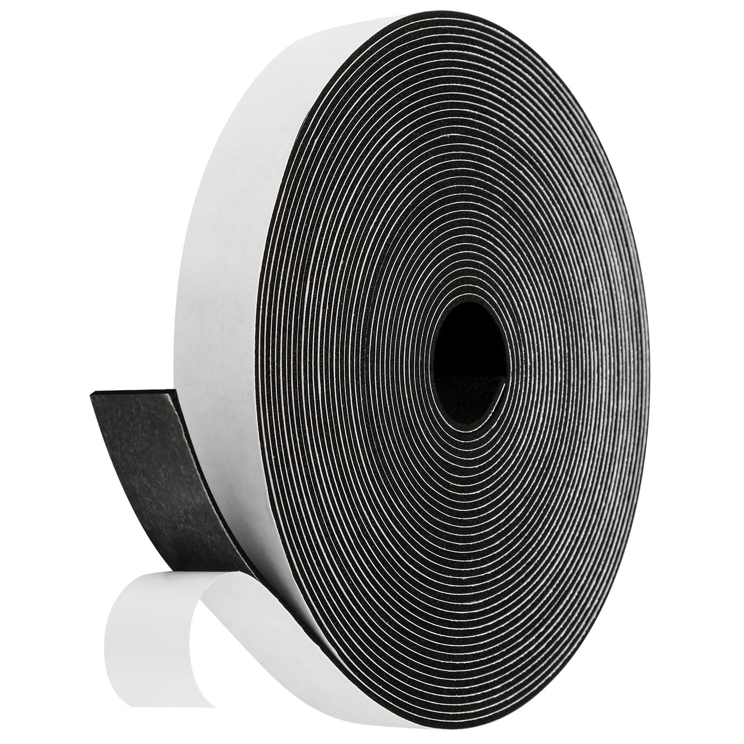 Fowong Foam Weather Strip – Intentional Living Draft Stopper in White or Black, 16ft No-Tool Door and Window Seal