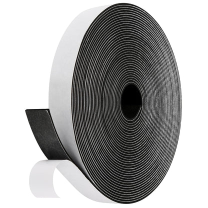 Fowong Foam Weather Strip – Intentional Living Draft Stopper in White or Black, 16ft No-Tool Door and Window Seal