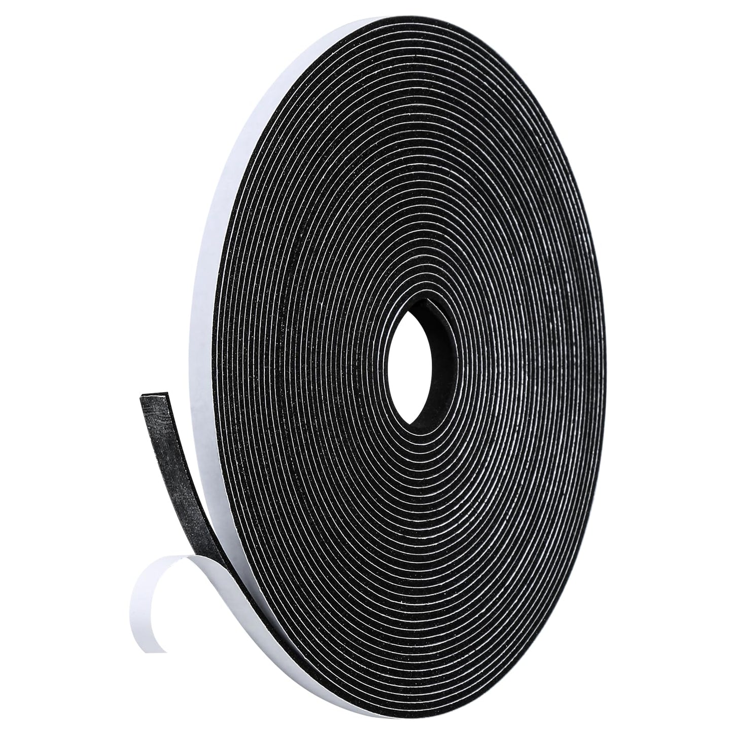 Fowong Foam Weather Strip – Intentional Living Draft Stopper in White or Black, 16ft No-Tool Door and Window Seal