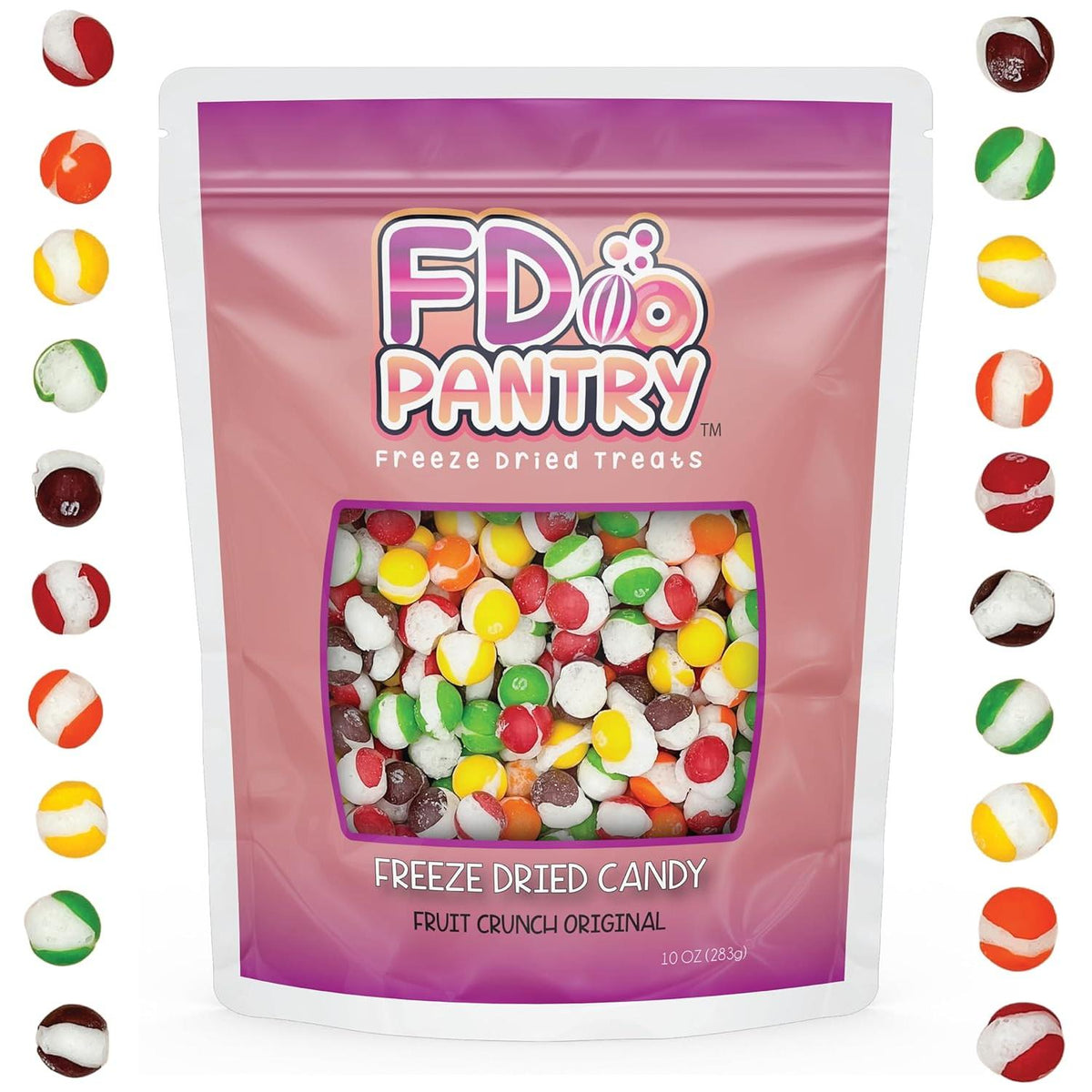 Freeze Dried Skittles Style Candy 16oz – School Snack and Road Trip Treat That Won't Stick to Braces or Caps