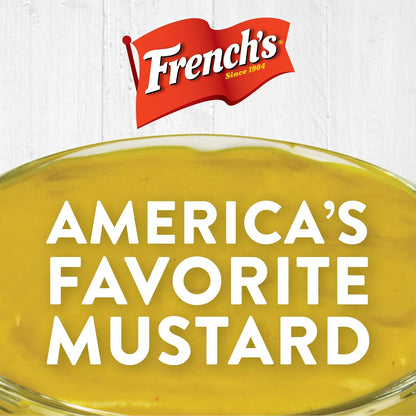 French's Classic Yellow Mustard, 30 oz – Durable Squeeze Bottle for Tailgating, Sports Venues, and Concession Stands