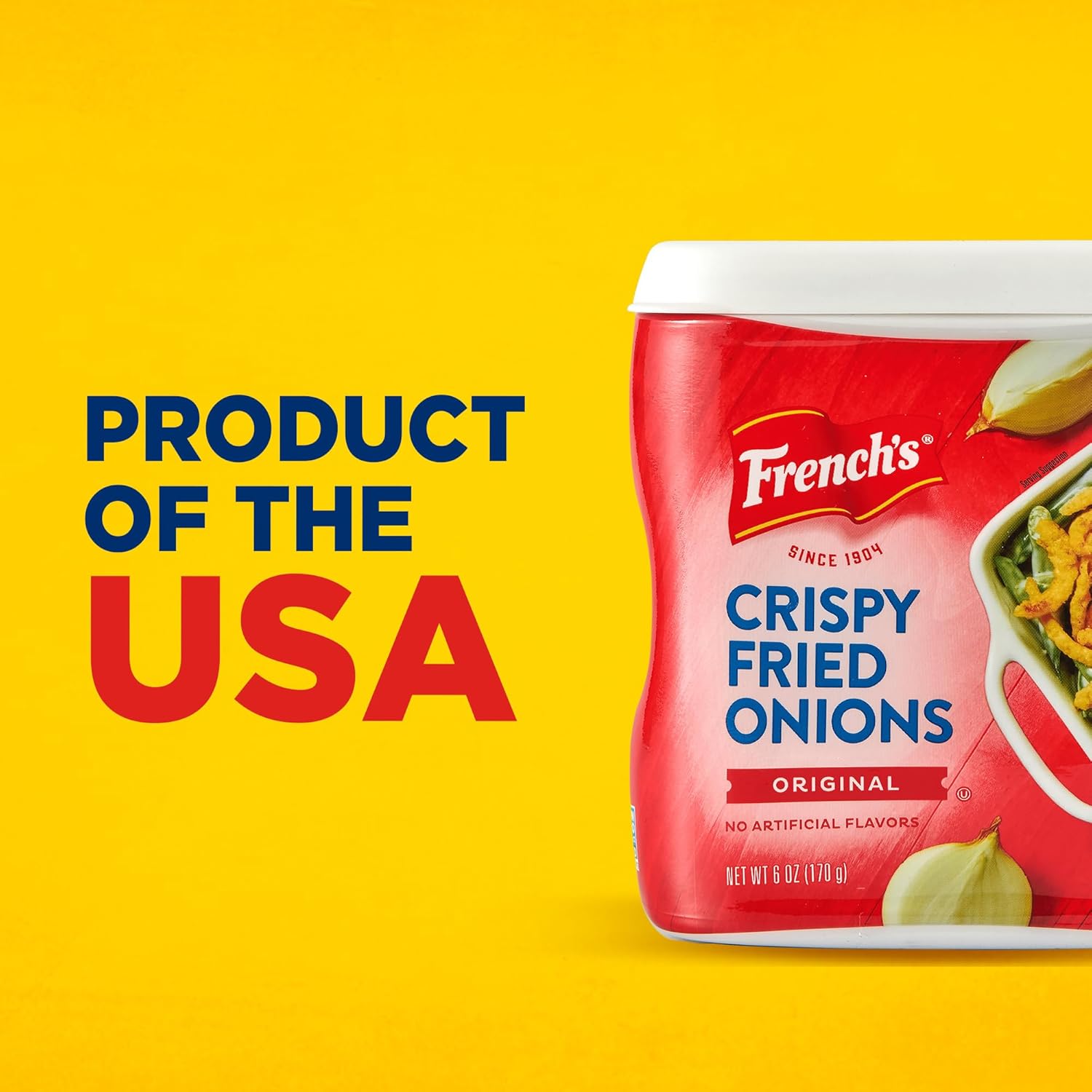 French's Crispy Fried Onions – Family-Friendly Crunchy Topping for Kid-Approved Dinners, 6 oz