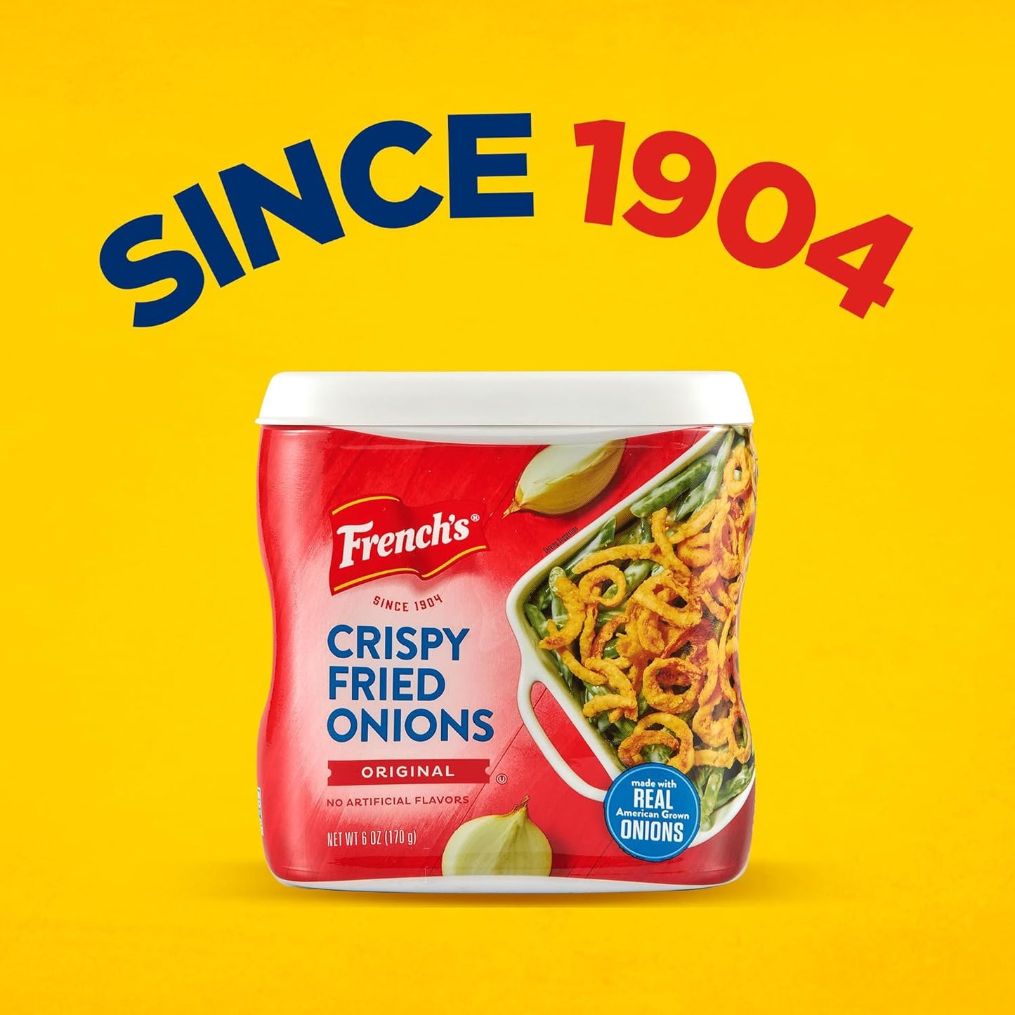 French's Crispy Fried Onions – Family-Friendly Crunchy Topping for Kid-Approved Dinners, 6 oz