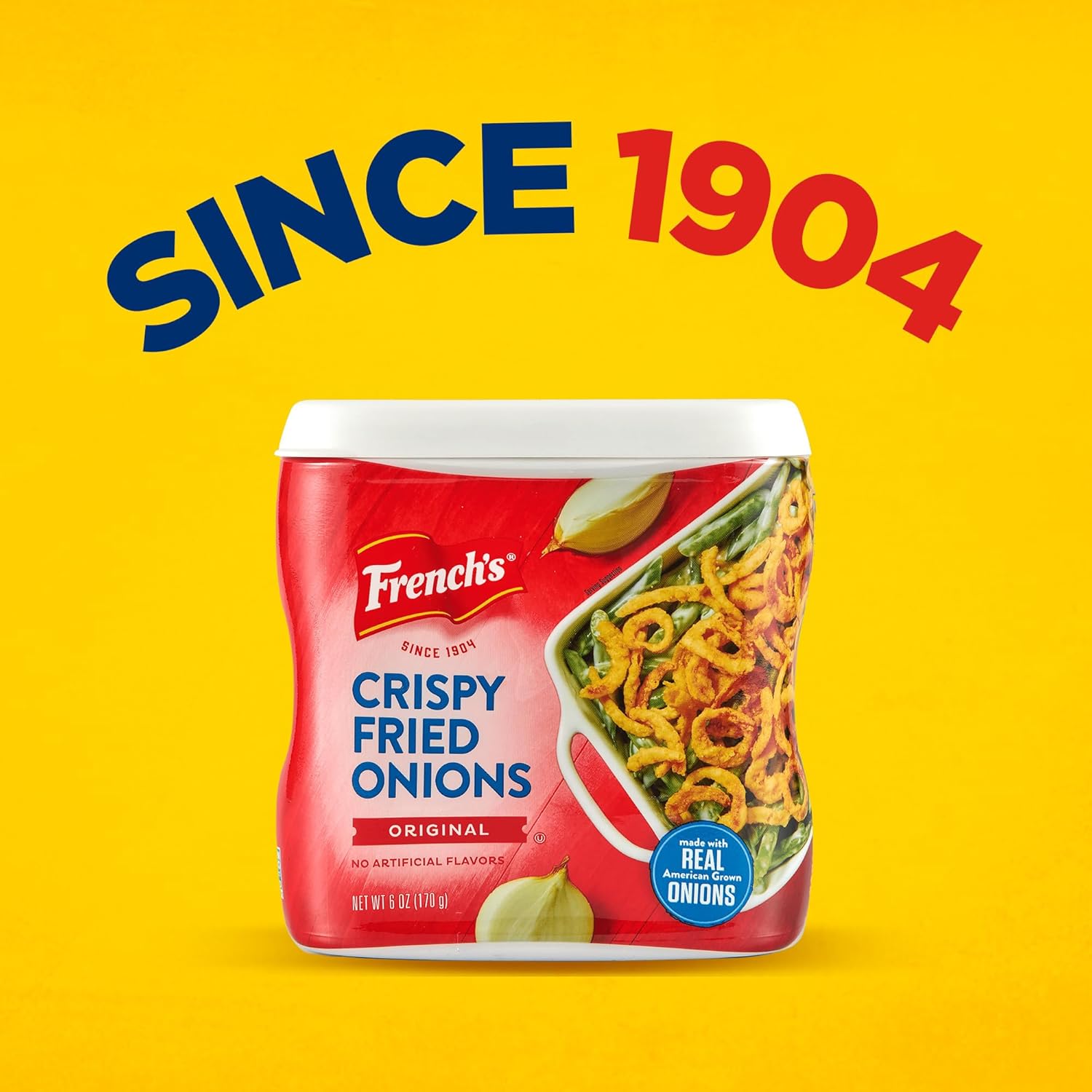 French's Crispy Fried Onions – Family-Friendly Crunchy Topping for Kid-Approved Dinners, 6 oz