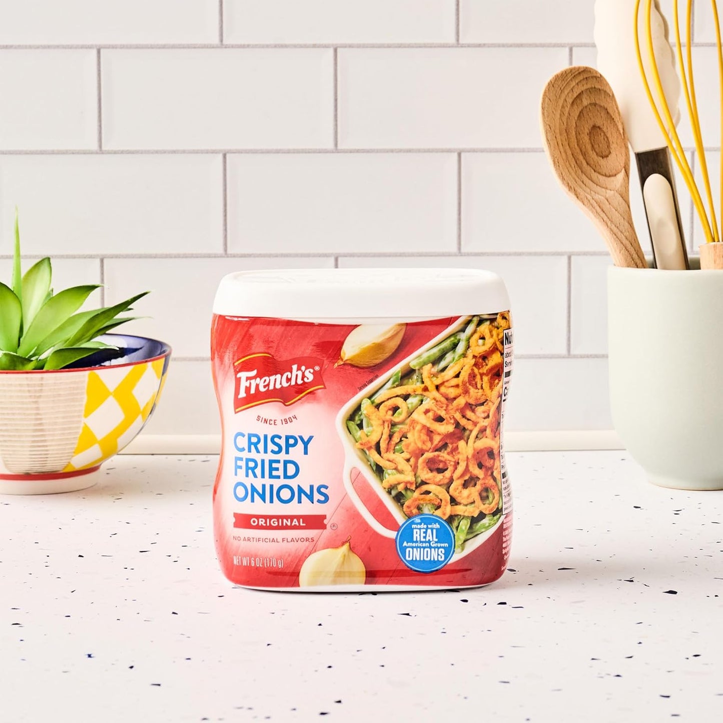 French's Crispy Fried Onions – Family-Friendly Crunchy Topping for Kid-Approved Dinners, 6 oz