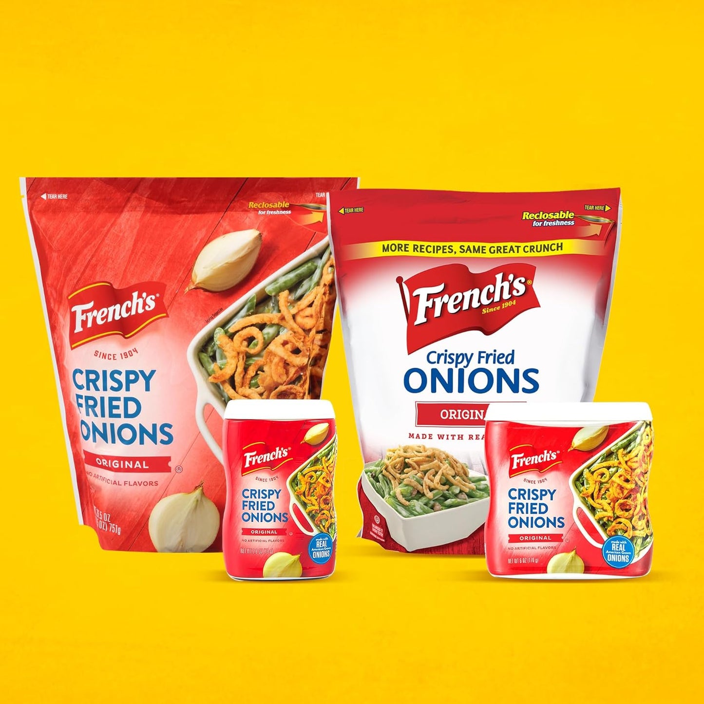 French's Crispy Fried Onions – Family-Friendly Crunchy Topping for Kid-Approved Dinners, 6 oz