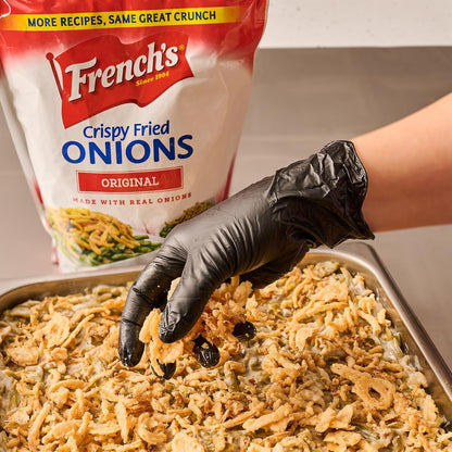French's Original Crispy Fried Onions 24 oz – Kosher Certified Garnish for Diverse Family Tables