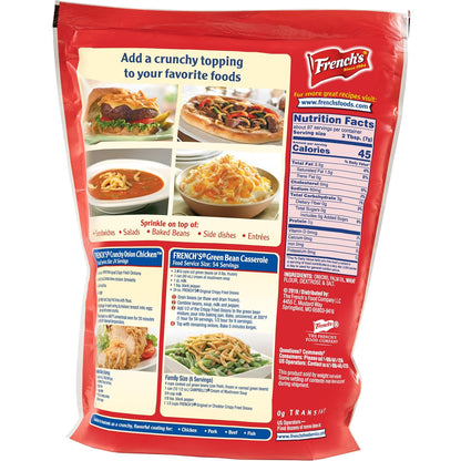 French's Original Crispy Fried Onions 24 oz – Kosher Certified Garnish for Diverse Family Tables
