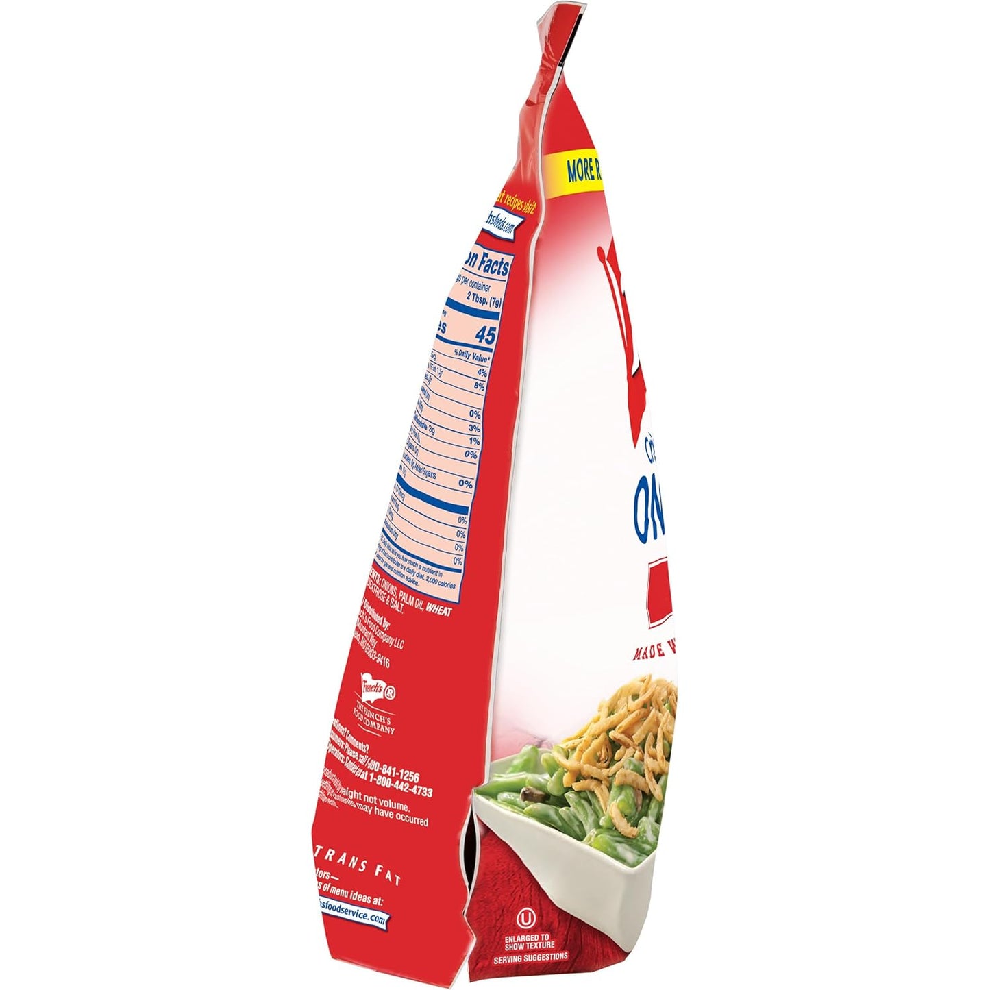 French's Original Crispy Fried Onions 24 oz – Kosher Certified Garnish for Diverse Family Tables