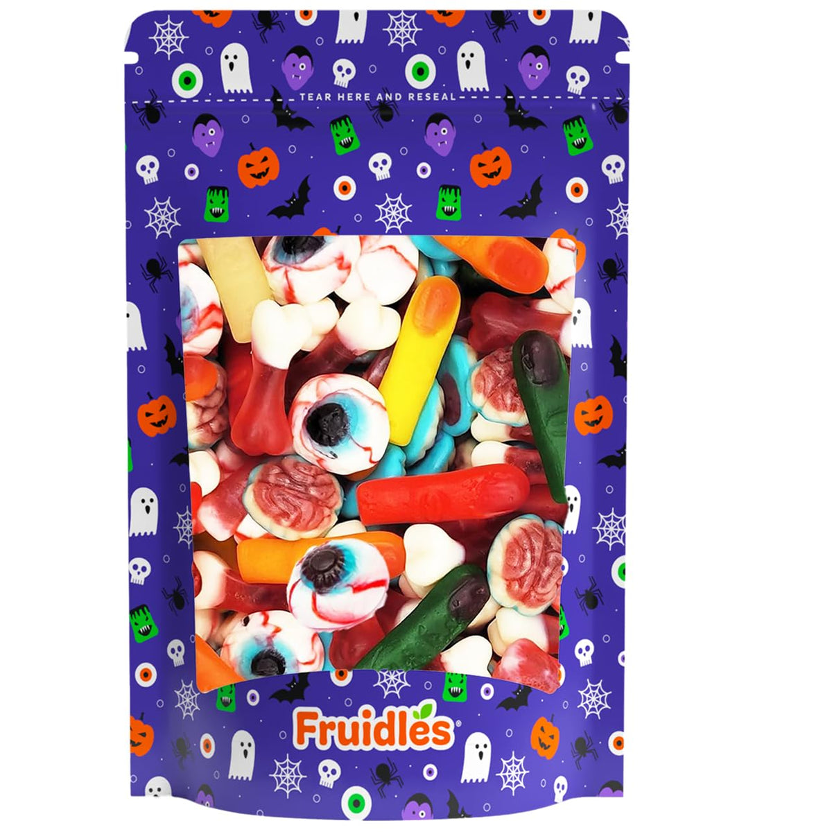 Fruidles Halloween Missing Body Parts Gummies 1 Pound – Bulk Trick-or-Treat Candy for Community Events and Outdoor Fall Festivals