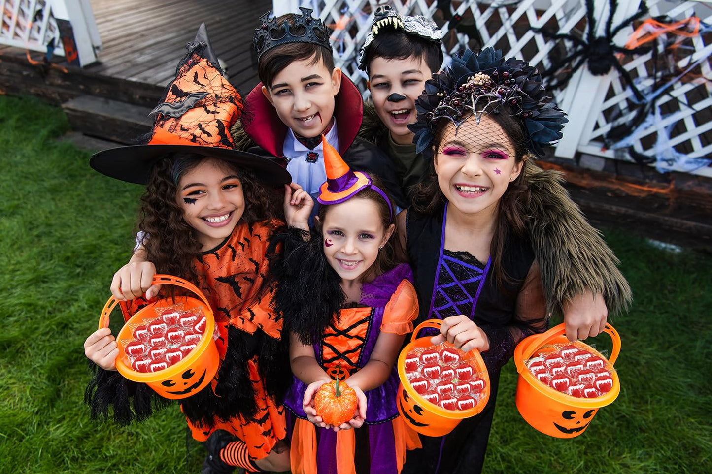 Fruidles Halloween Vampires Fangs Tattoo Lollipops – Uncluttered Candy Buffet Accent for Modern Fall Celebrations