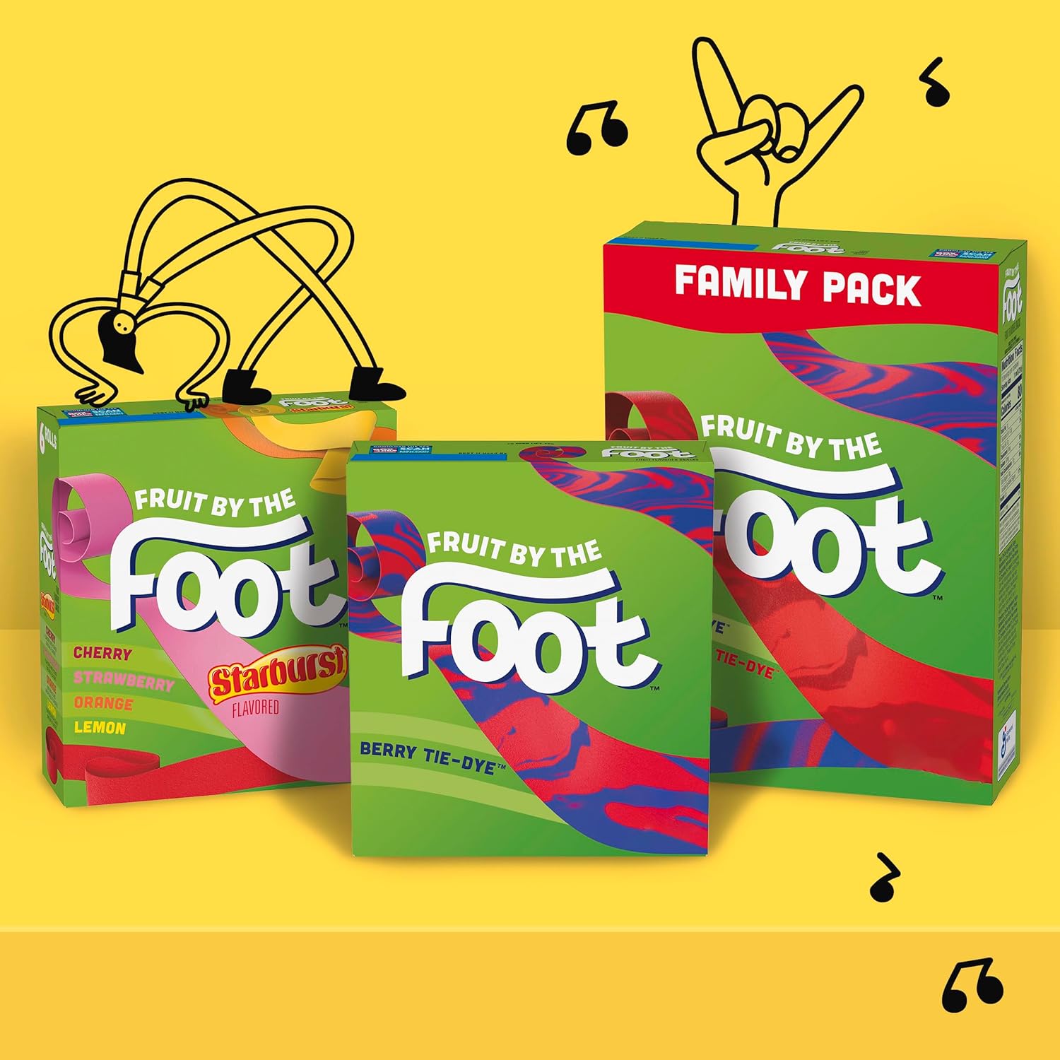 Fruit by the Foot Variety Pack Fruit Flavored Snacks – Class Party and Birthday Goody Bag Stuffer, 6 Count