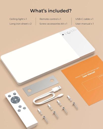 FULEN LED Ceiling Lamp — Less-Is-More Wireless Light for Pantry and Bathroom, Three Color Temperatures