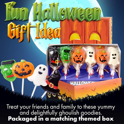 Fusion Select Halloween Variety Suckers – Grab-and-Go Candy for Outdoor Harvest Festivals, Block Parties & Yard Gatherings