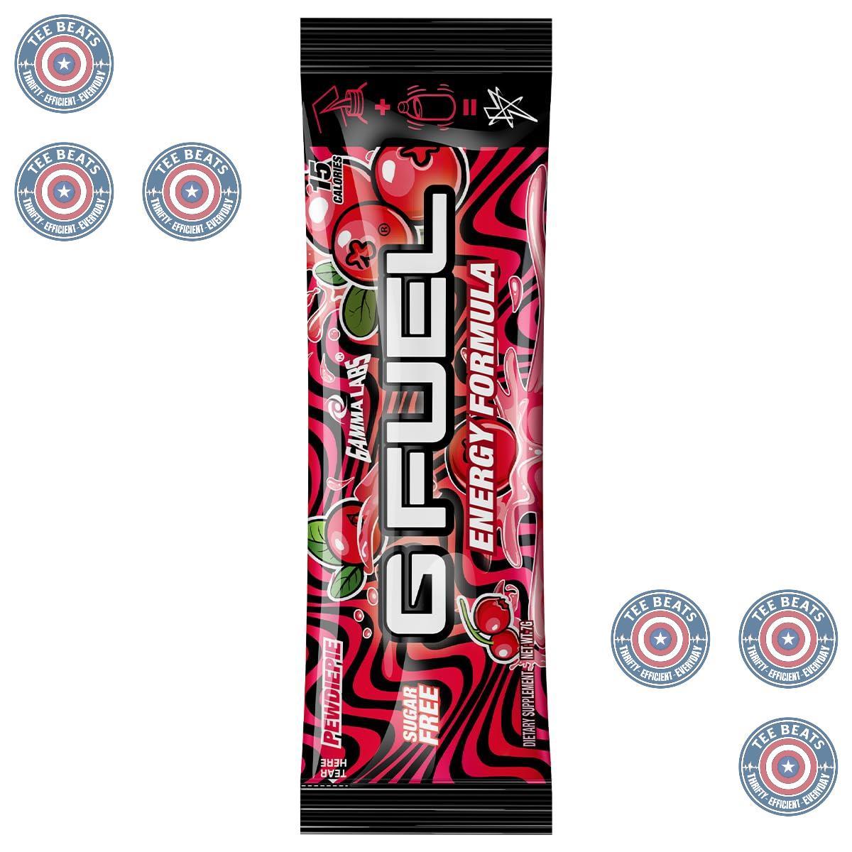 G Fuel PewDiePie Zero Sugar Energy Sachets – Pre-Workout Option for Mature Teen Gamers Aged 16 and Up