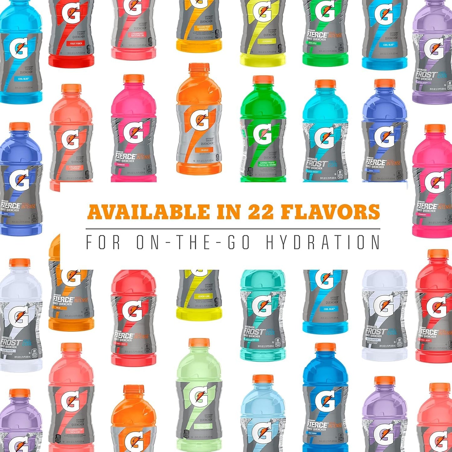 Gatorade 18-Pack Sports Drinks – Birthday Gift for Runners, Cyclists, and Team Players