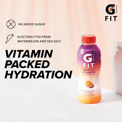 Gatorade Fit Electrolyte Beverage – Family-Friendly Electrolyte Option for School Coolers and Youth Games, No Added Sugar 12 Pack