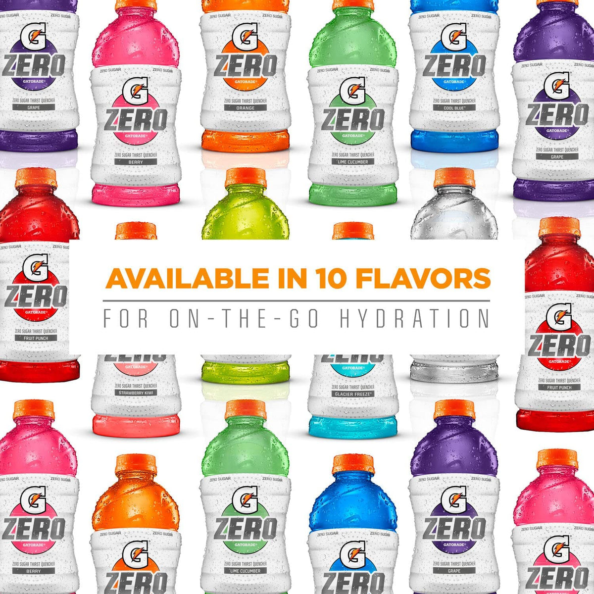 Gatorade G Zero Sports Drink – Low-Calorie Electrolyte Hydration for Mindful Self-Care Days, 12 Fl Oz Pack of 18