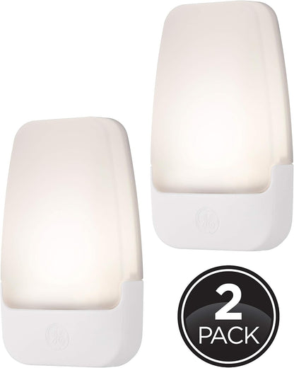 GE Plug-in Night Light – Warm Glow LED for Nursery Diaper Changes and Playroom Ambiance