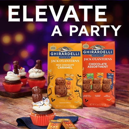 Ghirardelli Jack O' Lantern Assortment 4.1oz – Elevated Seasonal Treat for the Discerning Chocolate Enthusiast