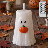 GenSwin Smokeless Halloween Votive Candles Set with Flicker Mode and Auto Shutoff – Unique Housewarming and Seasonal Gift for Halloween Lovers