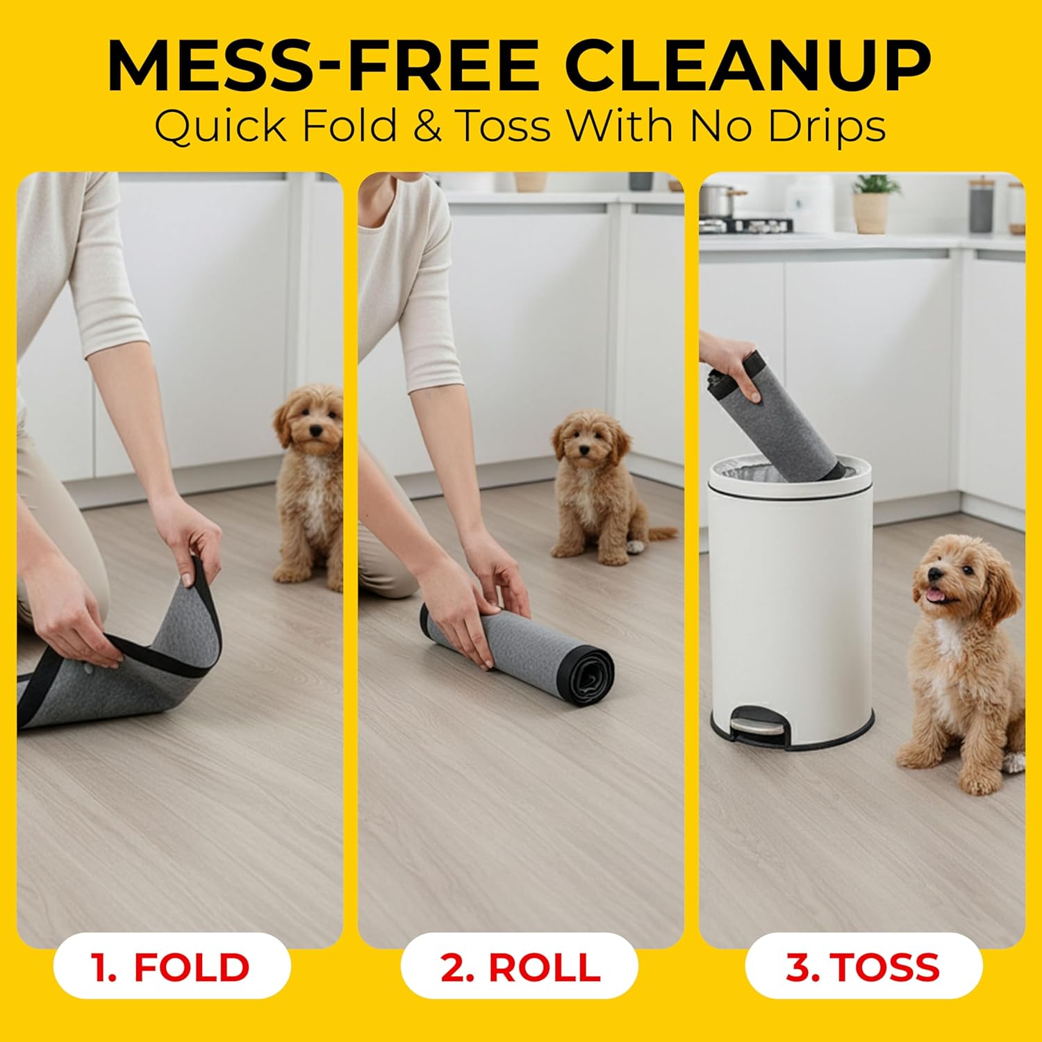 Glad for Pets Black Charcoal Puppy Pads - Stress-Free Whelping Box Liner for Mother Dog Comfort, 28 x 30 in, 100 Count
