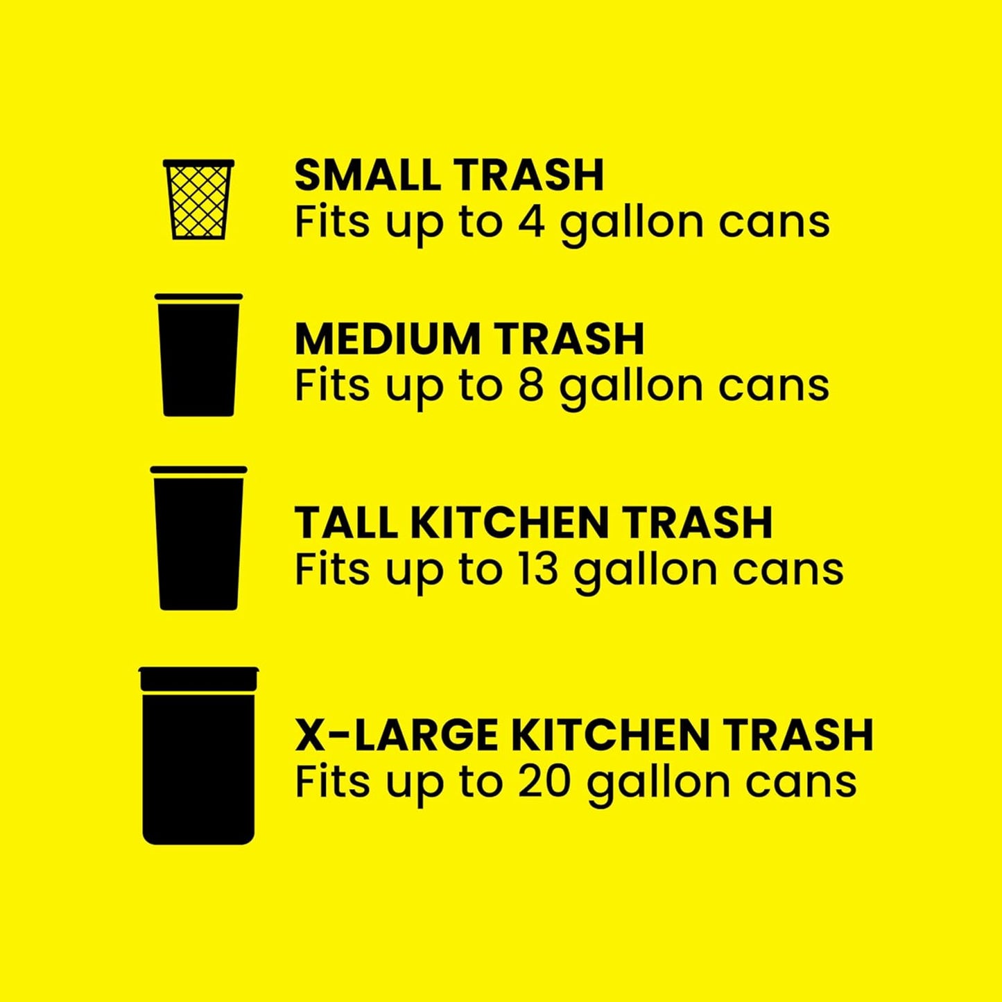 Glad ForceFlex MaxStrength XL 20 Gal Trash Bags, Streamlined Drawstring Design for Clean, Clutter-Free Kitchen Counters, 80 Ct