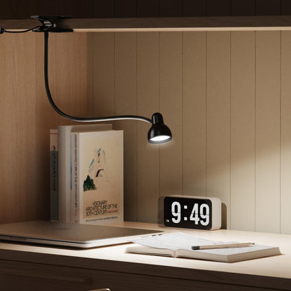 Glocusent Clip Reading Light - Valentine's Day Gift for Her, Eye-Caring Gooseneck Bedside Lamp for Book Lovers