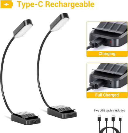 Glow Readers Neutral-Tone Clip-On Light – Understated Reading Accessory for Minimalist Home Offices