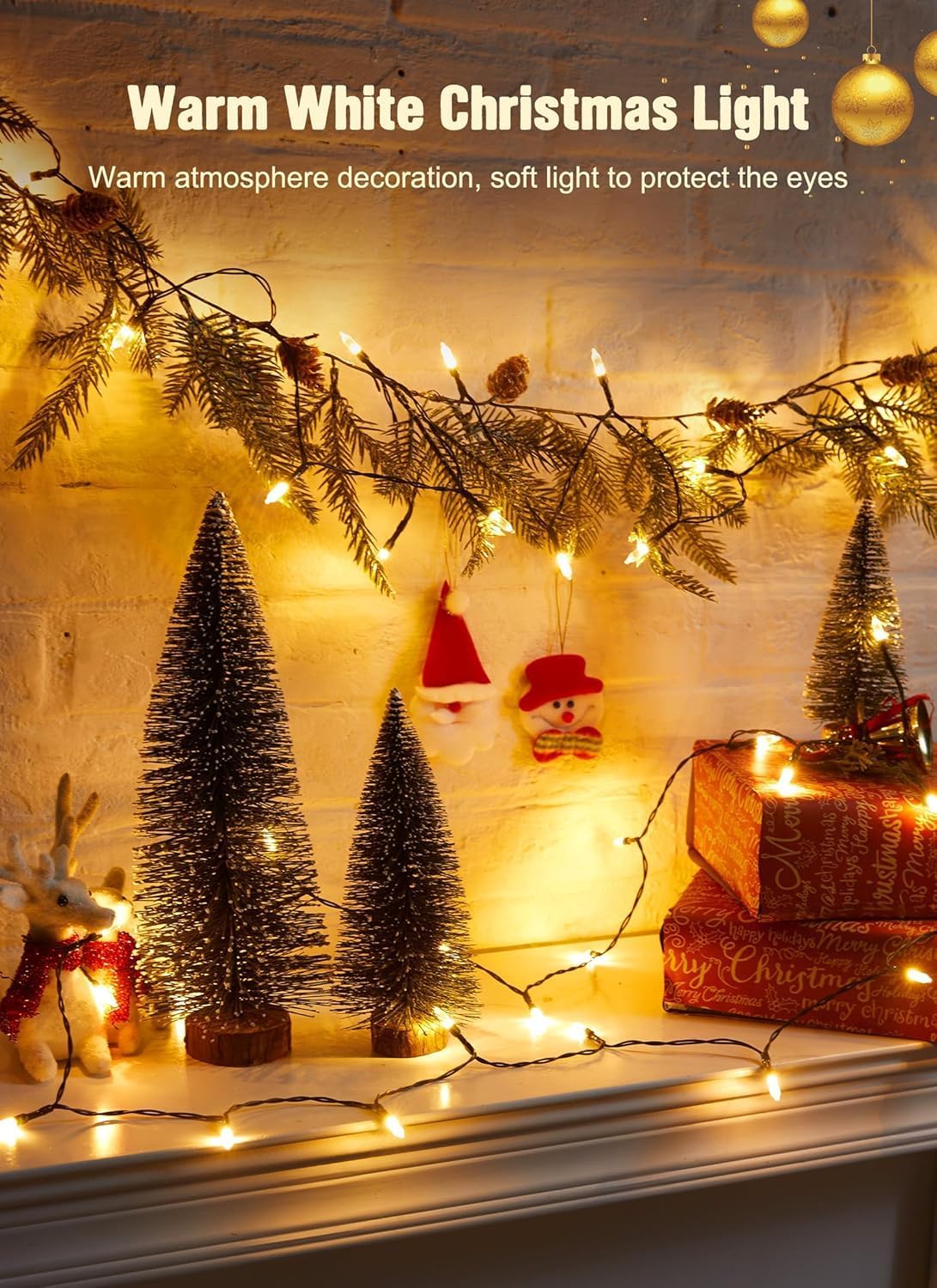 GlowGrove LED String Lights – Romantic Valentine's Day Gift for Her, Cool-Touch Bedroom Accent Lighting
