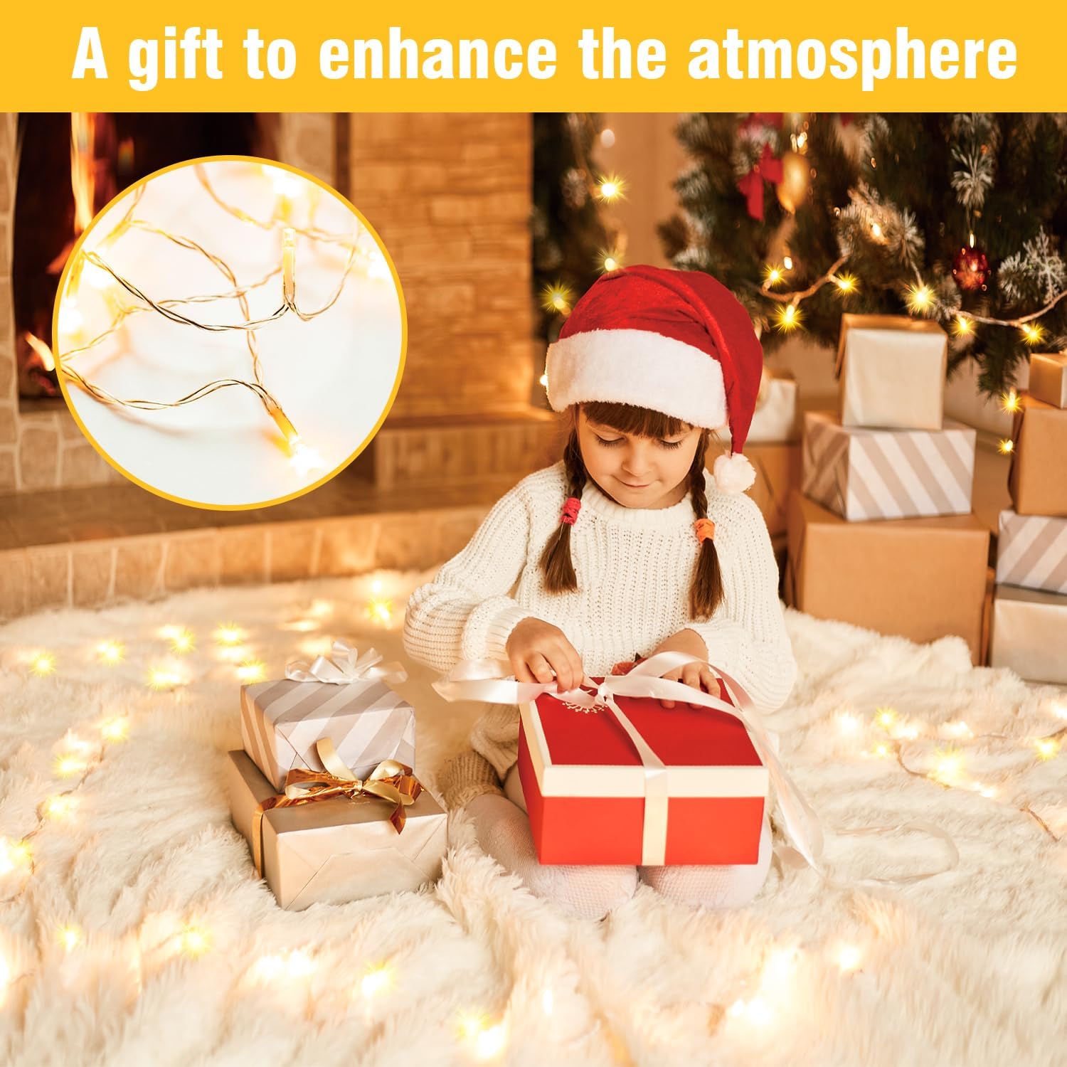 GlowNEST Fairy Lights – Smoke-Free, No-Heat Alternative to Candles for Sleep and Relaxation