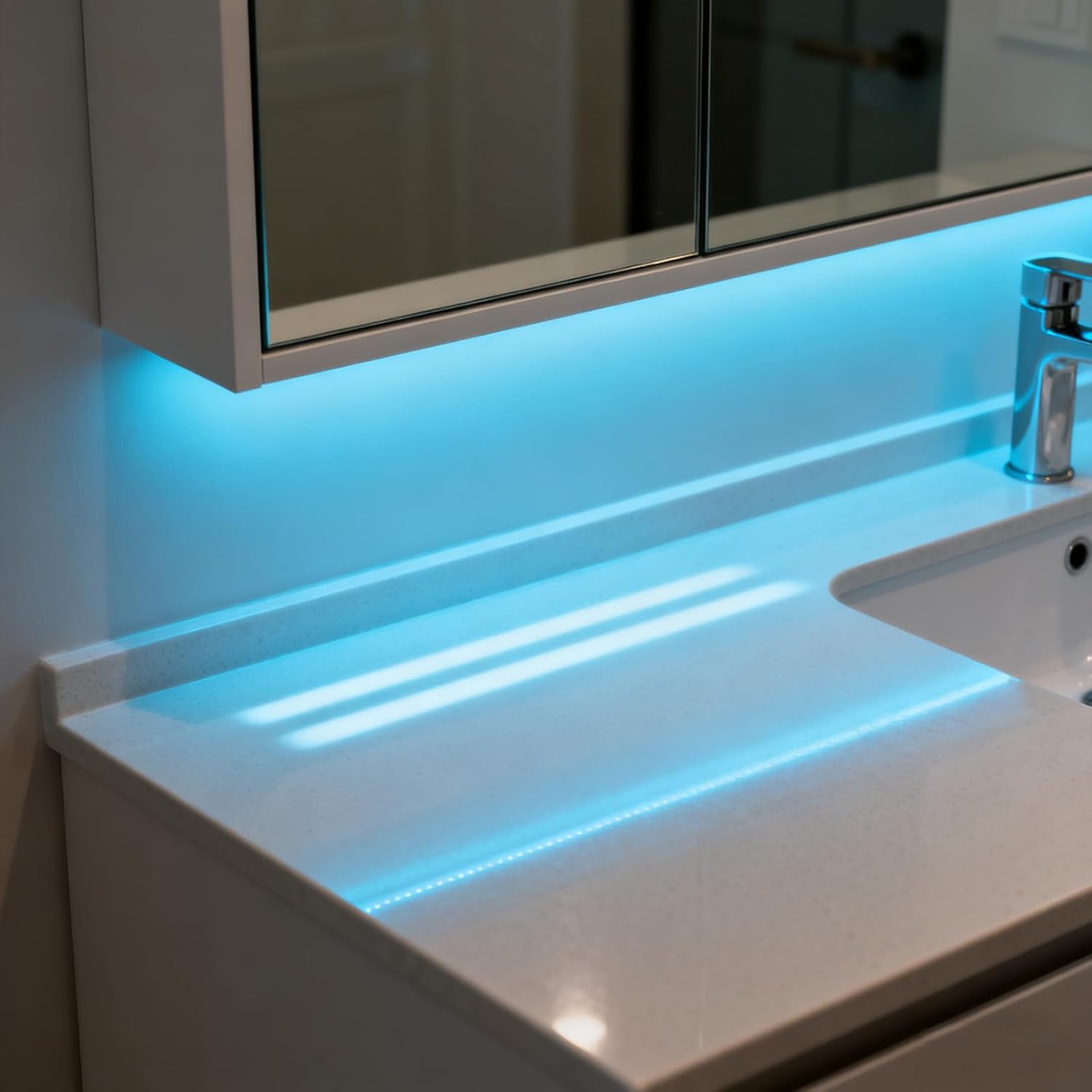 GlowVibe Cordless RGB Strip – Hidden Cove and Toe-Kick Lighting for Minimalist Homes