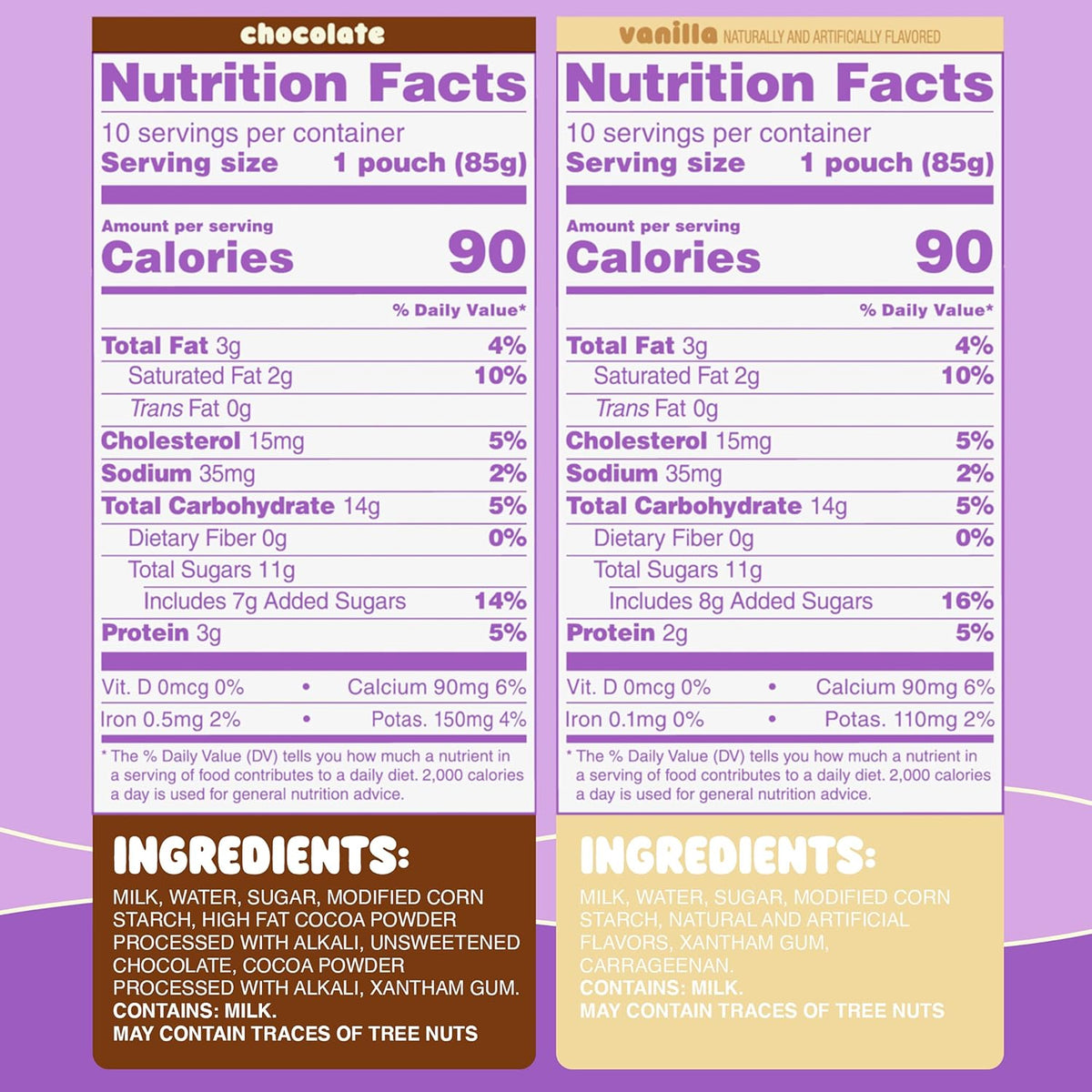 GoGo squeeZ PuddingZ Chocolate and Vanilla Pouches – Cleaner Snack Choice Without High-Fructose Corn Syrup or Preservatives