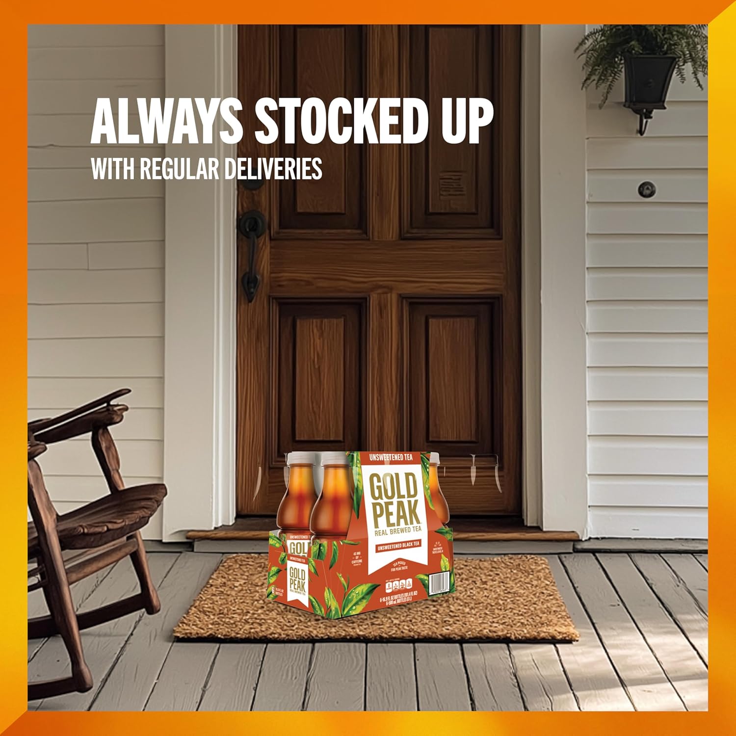 Gold Peak Zero Sugar Sweet Tea – Easy-Pack Lunchbox Drink for Day Trips and Outings, 16.9 fl oz 6 Pack
