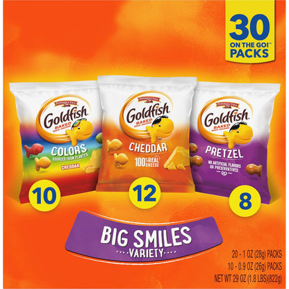 Goldfish Baked Cheddar Crackers Halloween Variety – Hostess Gift for Fall Family Gatherings, 27.3 oz