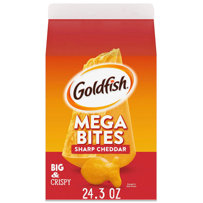 Goldfish Cheddar Cheese Crackers – Easy-Pour Snack for the Car Cup Holder, Gym Bag, and Camping Cooler, 27.3 oz Family Size