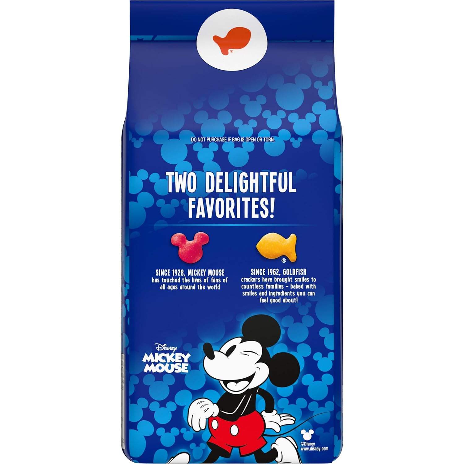 Goldfish Disney Mickey Mouse Cheddar Snacks Made with 100 Percent Real Cheese and Clean Ingredients, 6.6 oz Bag