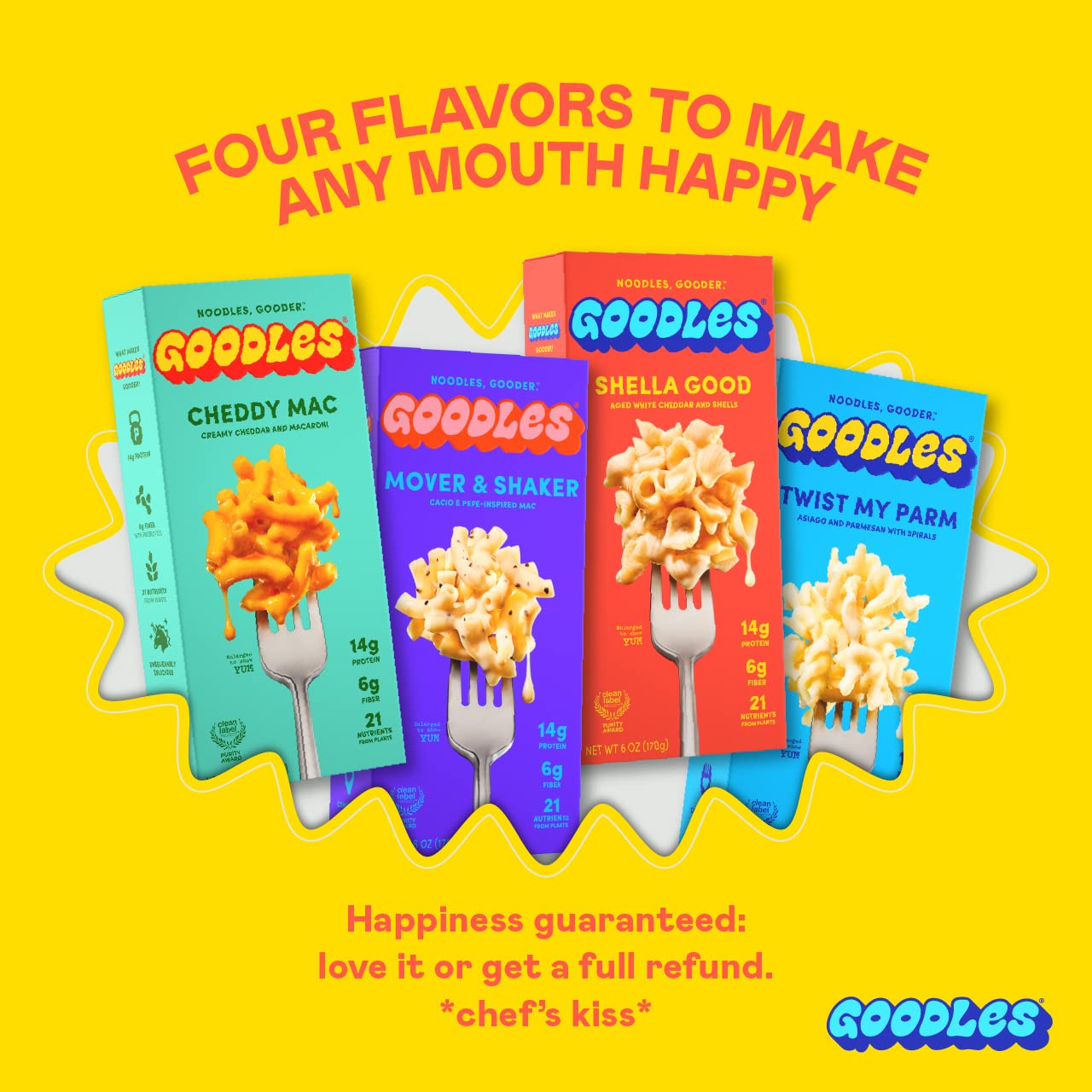Goodles Shella Good White Cheddar Pasta – Less Ingredients More Nutrition Mac and Cheese