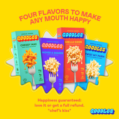 Goodles Shella Good White Cheddar Pasta – Less Ingredients More Nutrition Mac and Cheese