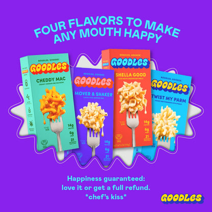 Goodles Twist My Parm Asiago and Parmesan Spirals – Texture-Safe Mac and Cheese for Limited Oral Intake