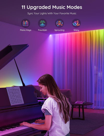 Govee RGBIC LED Strip Lights – Less-Is-More Smart Lighting with Simple Scene Switching, 16.4ft