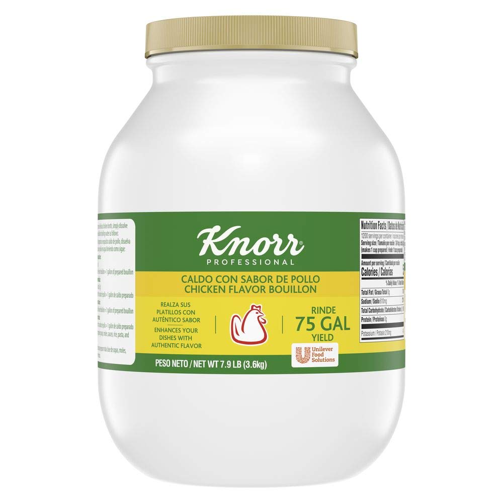 granulated bouillon format that measures and dispenses cleanly from a resealable container
