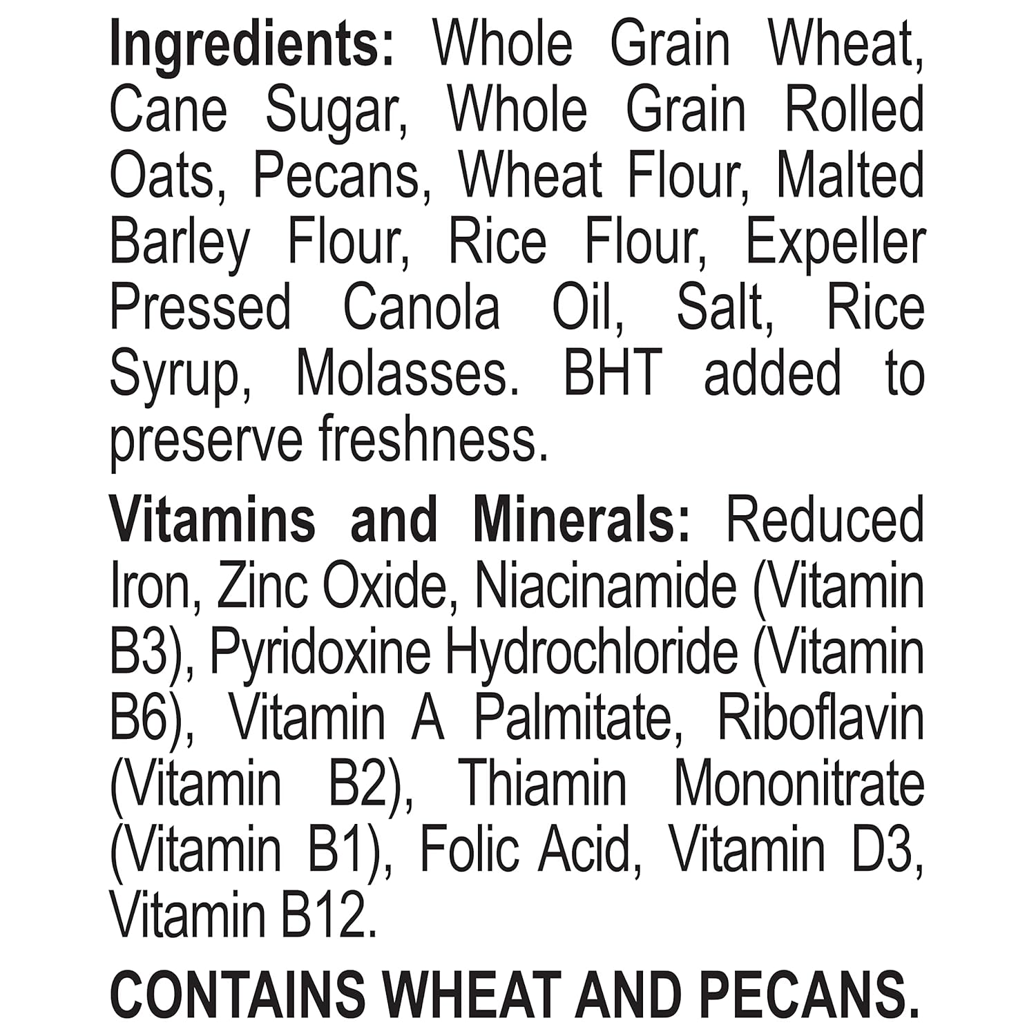 Great Grains Crunchy Pecan Cereal – Filling Whole Grain Cereal That Satisfies Hunger Through the Morning, 19 Ounce