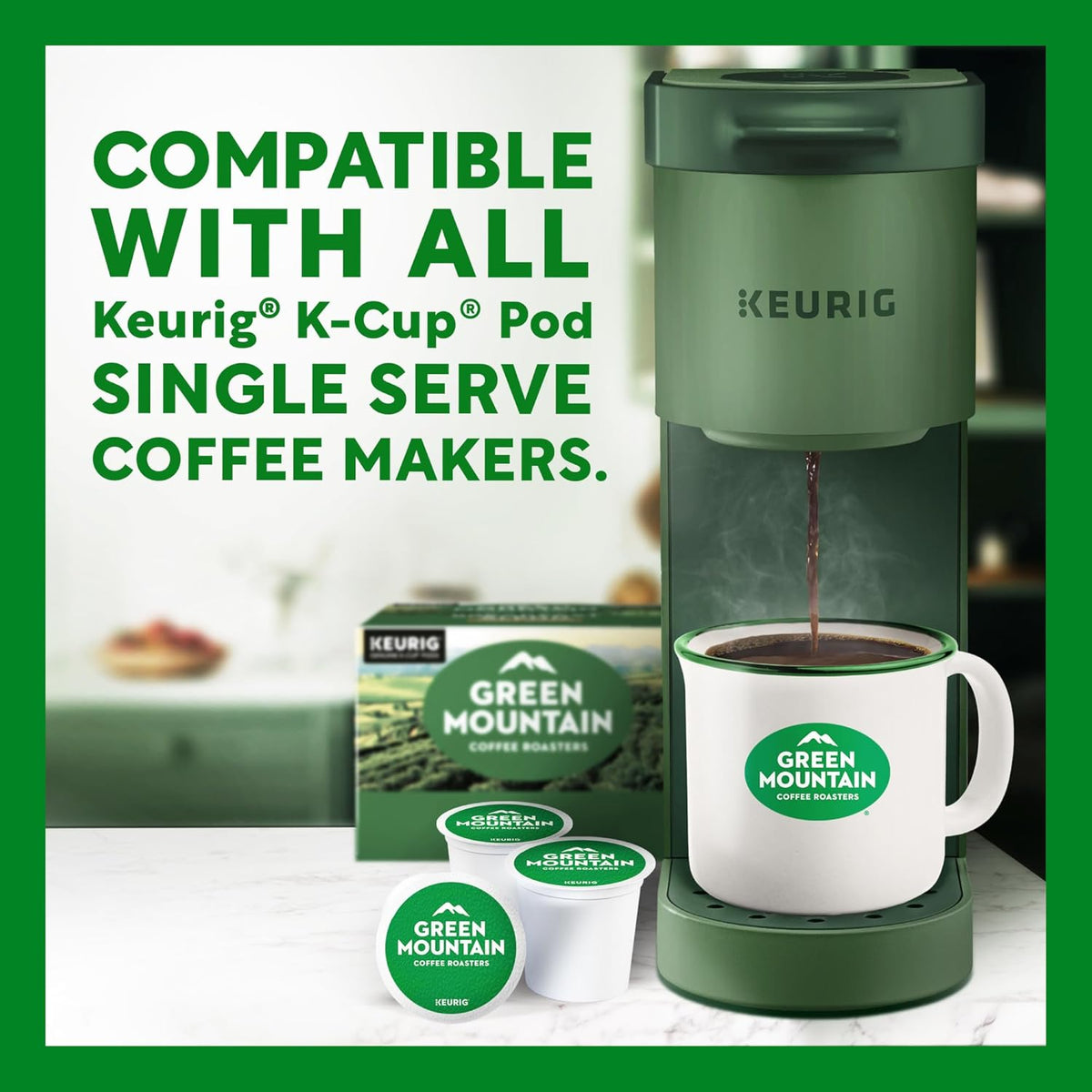 Green Mountain Coffee Roasters Breakfast Blend K-Cup Pods – Home Office Coffee for Busy Remote Professionals, 96 Count