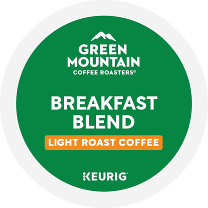 Green Mountain Coffee Roasters Breakfast Blend K-Cup Pods – Home Office Coffee for Busy Remote Professionals, 96 Count