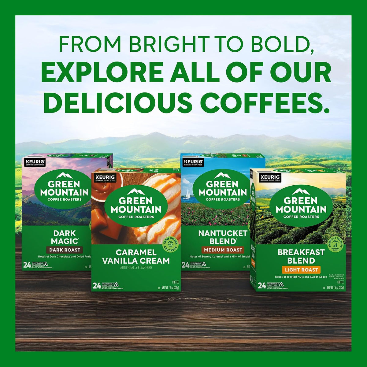 Green Mountain Coffee Roasters Breakfast Blend K-Cup Pods – Home Office Coffee for Busy Remote Professionals, 96 Count